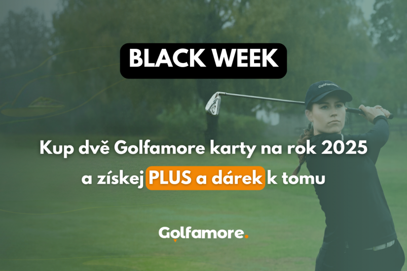 BLACK WEEK s GOLFAMORE výhodami a dárky