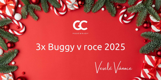 Vánoční voucher Buggy na 3x 18 jamek člen GCPDY